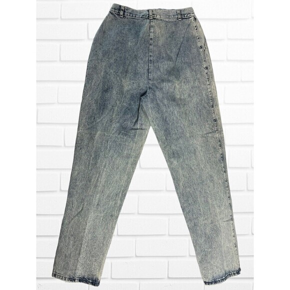 Vintage Women's Size 12 Acid Wash Jeans Pizzazz High Rise - Picture 8 of 10